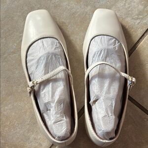 Elegant Cream Mary Jane Flats